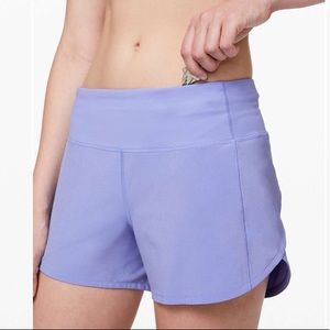 Hydrangea Blue Lululemon Speed Up Short 4” in Sz 4